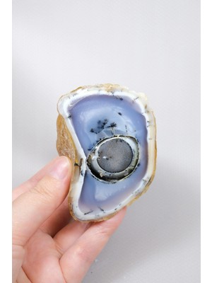 Healcrystal Mavimsi ve Sarı Dendritik Opal Levha (Merlinite),göz Alıcı Doğal "göz" Oluşumu, 299G