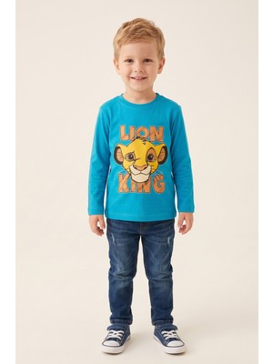 Crassi Erkek Çocuk Lion Baskılı Uzun Kollu Sweatshirt %100 Pamuklu