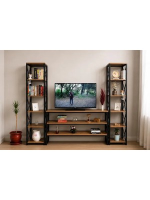 Vivense Tahtalia Metal Tv Ünitesi Kitaplık
