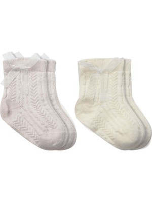 Bistyle Fiyonklu Penye Soket Çorap 2li 10149 Taş