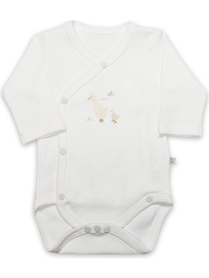 Bistyle Kruvaze  Body Uzun Kol Welcome Baby Duck 17108 Sarı
