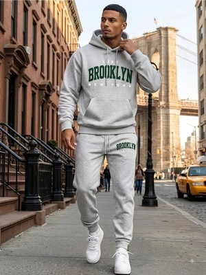 Woodroffe Unisex Brooklyn Oversize Kapüşonlu Eşofman Takımı Salaş