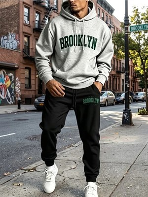 Woodroffe Unisex Brooklyn Oversize Kapüşonlu Eşofman Takımı Salaş