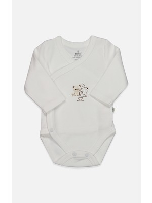 Bistyle Kruvaze Body Uzun Kol With You Family 17145 Bej