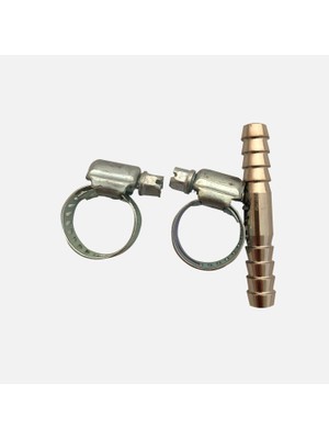 6 Adet Admiral 10MM Hortum Eki Kelepçeli Krom-Pirinç