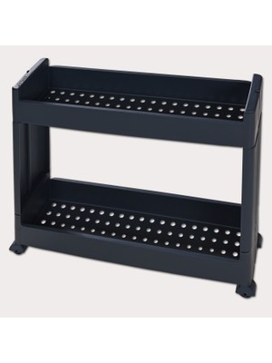 4 Adet Motek Tekerlekli Organizer Raf 2'li