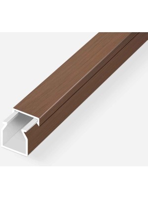 12 Adet Mutlusan Kablo Kanalı 2m Ceviz 25X25 mm