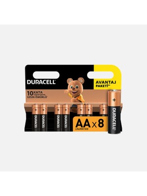 3 Adet Duracell 8'li Alkalin Aa Kalem Pil