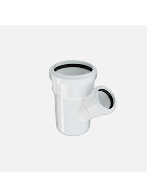 9 Adet Hakan Boru 75X50 mm Çatal 45 Pvc-U