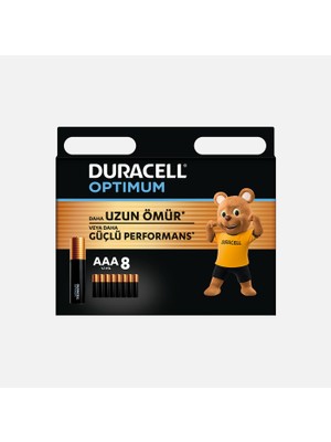 7 Adet Duracell Optimum 8’li Aaa Alkalin Ince Kalem Pil