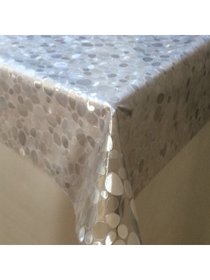 3 Adet Taner Pvc 140 cm Masa Örtüsü Gri