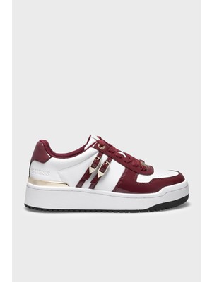 Guess Maggnet Logolu Sneaker Ayakkabı FLFMAGELE12 Kadın Ayakkabı Flfmag ELE12 Wıne