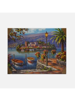 2 Adet Mina Art Uv Baskı Kanvas Işlemeli Tablo 60X120 cm