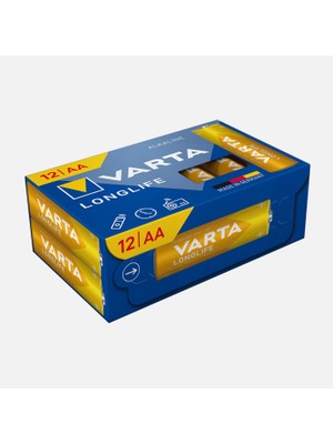 6 Adet Varta Longlife Aa Cube 12 Alkain Pil