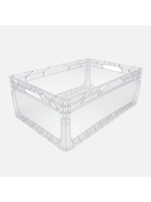 5 Adet Magic Kombo Euronorm Kapali Saklama Kabi Şeffaf 60X40X22CM
