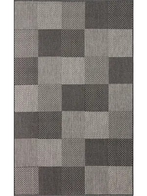 Vivense Arven 01  Siyah Gri Sisal Modern Halı, 160X230