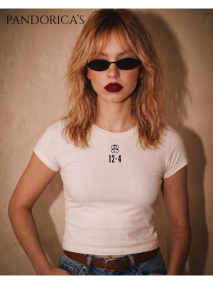 Friends Rachel 30. Doğum Günü T-Shirtü Slim Fit Likralı Crop Pamuklu Penye Kadın Tişört (Body Tee)