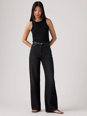 Levi's Rıbcage Wıde Leg Tr Kadın Siyah Jean Kot Pantolon 003VD-0010