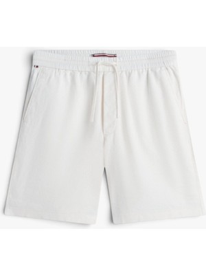 Tommy Hilfiger Dover 8 Po Sorona Lınen 2/2 Erkek Sarı Şort - MW0MW44353