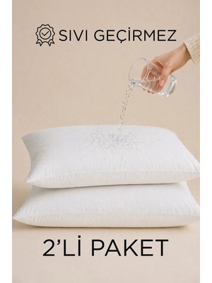 Dream Time 2 Adet Micro Sıvı Geçirmez Yastık Alezi | Su Geçirmez Yastık Koruyucu 2'li Set