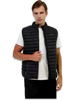 Lumberjack 6W ml 4star Vest 6pr Suya Dirençli Şişme Yelek Siyah Erkek Yelek