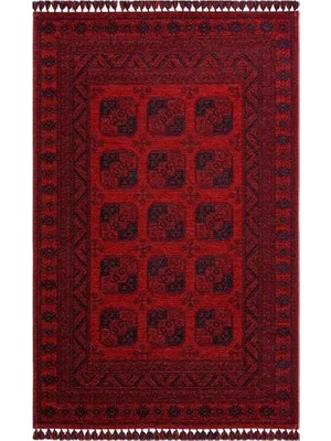 Vivense Zagros Kırmızı 01 Etnik Desenli Halı, 120X180