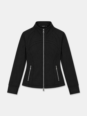 Xint Kadın Siyah Esnek Dokulu Regular Fit Sweatmont