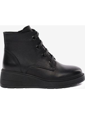 Greyder Kadın Siyah Hakiki Deri Comfort Bot 5K2FB35120
