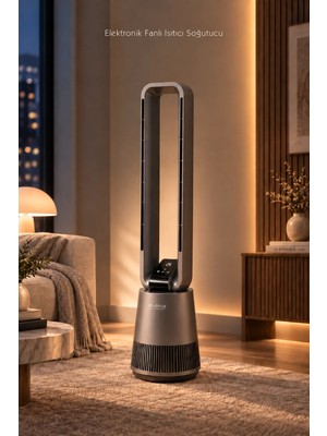 Evona Elektronik Isıtıcı & Soğutucu Dört Mevsim Konfor, Fanlı Kule Tipi Klima Auraheat