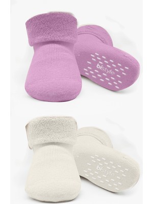 Bistyle 2li Havlu Soket Kaymaz Basic Girl 10507 Gül Kurusu