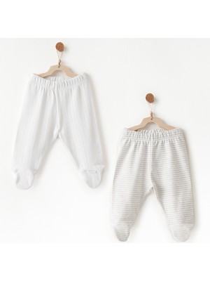 Andywawa AC26585 Hello Elephant 2li Patikli Pantolon White