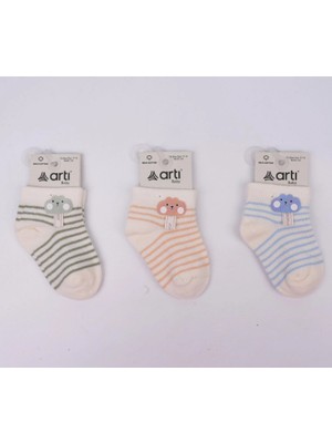 Katamino Taner Aksesuarlı Erkek Bebek Soket Çorap K46346 Asorti