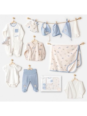 Andywawa AC25911 Newborn Set Dino 10'lu Hastane Çıkışı Beige
