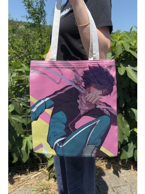 Zipzap Noragami V3 Yazlık Kışlık Çift Taraflı Kanvas Baskı Bez Çanta Anime Çantası