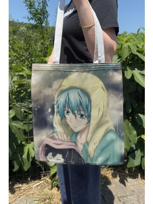 Zipzap Kuroko No Basket V2 Yazlık Kışlık Çift Taraflı Kanvas Baskı Bez Çanta Anime Çantası