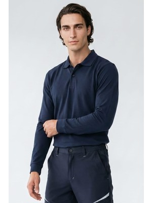 Relaxia Polo Yaka Uzun Kollu Tişört Erkek