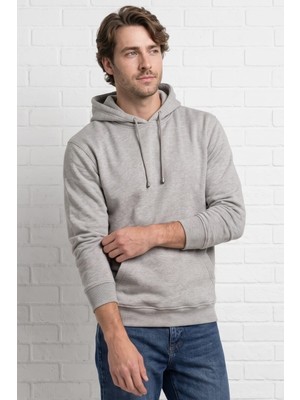 Relaxia Kapşonlu Sweatshirt Gri