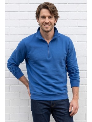 Relaxia Sweatshirt Erkek Yaka Fermuarlı