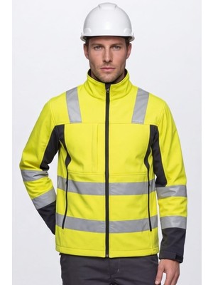 Cerva Malton Reflektif Softshell Mont Sarı