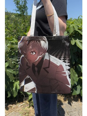 Zipzap Tokyo Ghoul V3 Yazlık Kışlık Çift Taraflı Kanvas Baskı Bez Çanta Anime Çantası