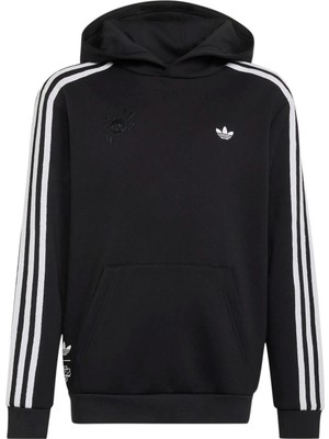 Adidas Siyah Erkek Çocuk Sweatshirt KT4418 Gfx Lo Hoodıe