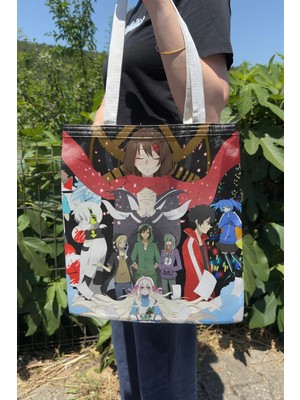 Zipzap Kagerou Project V2 Yazlık Kışlık Çift Taraflı Kanvas Baskı Bez Çanta Anime Çantası