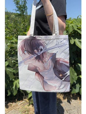 Zipzap Noragami V2 Yazlık Kışlık Çift Taraflı Kanvas Baskı Bez Çanta Anime Çantası