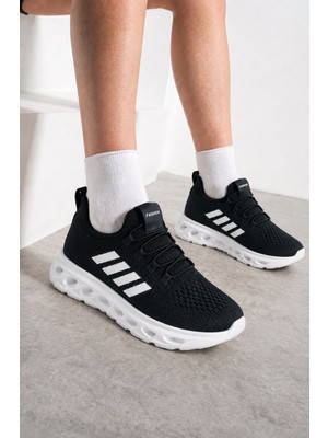 İmershoes Unisex Spor Ayakkabı Şeritli Bağcıksız Hava Alan Ultra Rahat Hafif Taban Sneaker 125