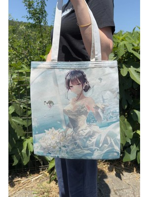 Zipzap Seishun Buta Yarou Wa Bunny Girl Senpai No Yume Wo Minai V3 Yazlık Kışlık Çift Taraflı Kanvas Baskı Bez Çanta Anime Çantası