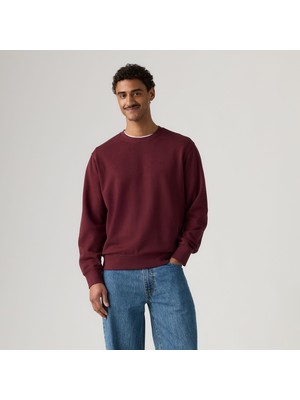 Levi's The Orıgınal Erkek Bisiklet Yaka Bordo Sweatshirt 00AUV-0003