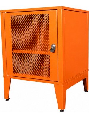 Alfafonet Alfahome Ziglat 655 Serisi Perfore Kapaklı Küçük Boy Kilitli Metal Dolap