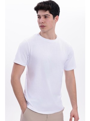 Freemen Erkek/unisex Bisiklet Yaka Basic Tişört %100 Pamuk - 371 T
