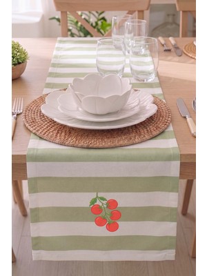 Cherry Vine Baskılı Runner 40X140 cm