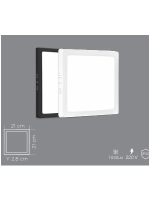 ZMR-246 Sıva Üstü Beyaz Kasa LED Panel